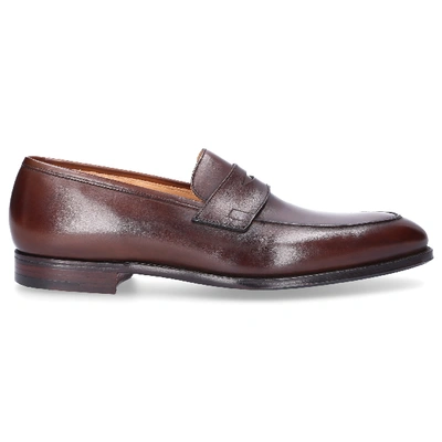 Shop Crockett & Jones Loafers Crawford Brown