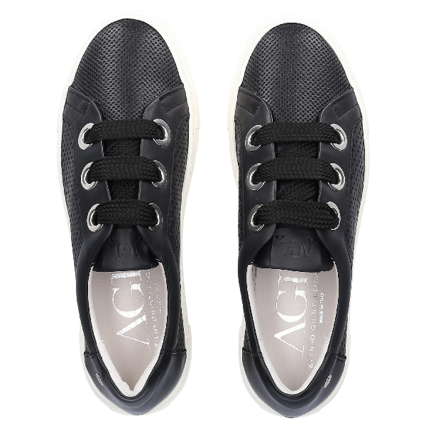 agl perforated platform sneaker