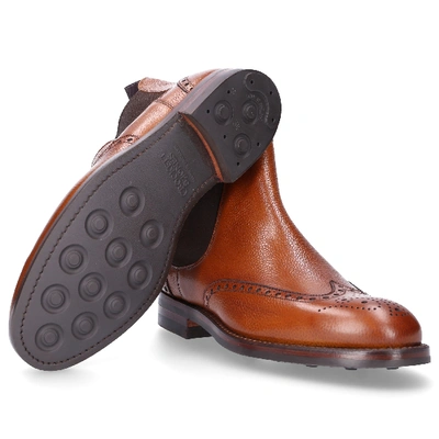 Shop Crockett & Jones Men Chelsea Boots Newburry In Brown