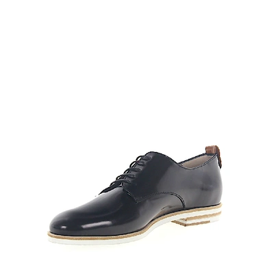 Shop Agl Attilio Giusti Leombruni Lace-up Shoes D713001 Leather Black Polished