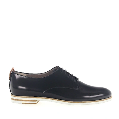 Shop Agl Attilio Giusti Leombruni Lace-up Shoes D713001 Leather Black Polished