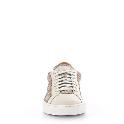 Shop Santoni Low-top Sneakers 60000 In Grey