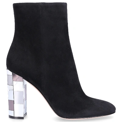 Shop Gianvito Rossi Ankle Boots G73656 Suede In Black