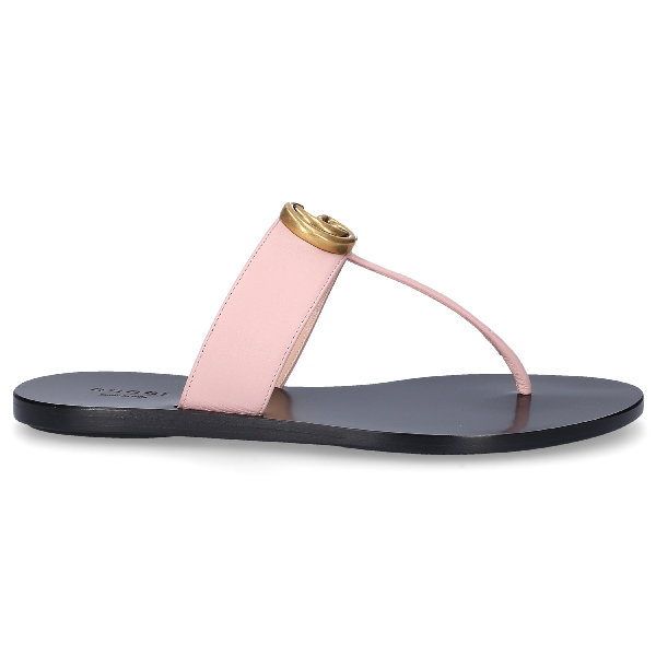 gucci flip flops pink