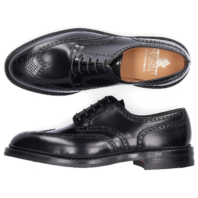 Shop Crockett & Jones Business Shoes Derby Pembroke Black