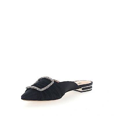 Shop Casadei Slip On Shoes In Black