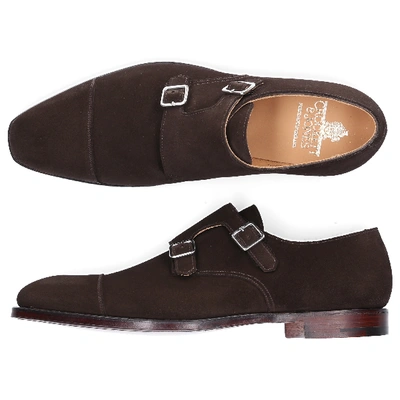 Shop Crockett & Jones Monk Shoes Lowndes Brown