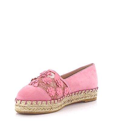 平底凉鞋 花朵图案 粉红色