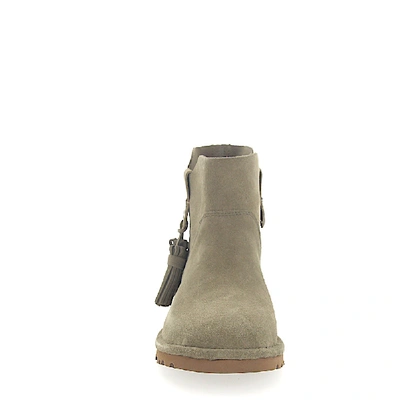 Shop Ugg Ankle Boots Gib Suede Khaki In Green