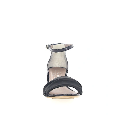 Shop Agl Attilio Giusti Leombruni Sandals D631052 Satin Black Patent Leather