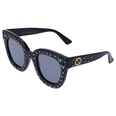 Shop Gucci Women Sunglasses Wayfarer 116s 002 Acetate Black
