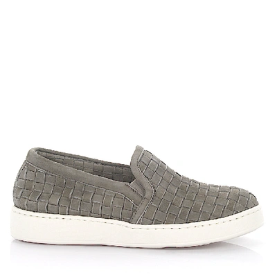 Shop Santoni Slip-on In Grey