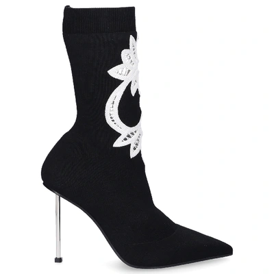 Shop Alexander Mcqueen Ankle Boots W4jj5 Textile In Black
