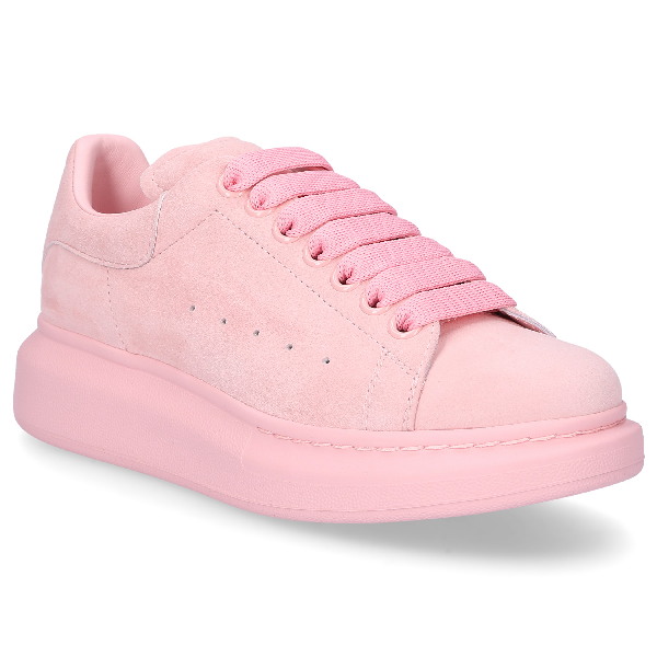 alexander mcqueen pink suede sneakers