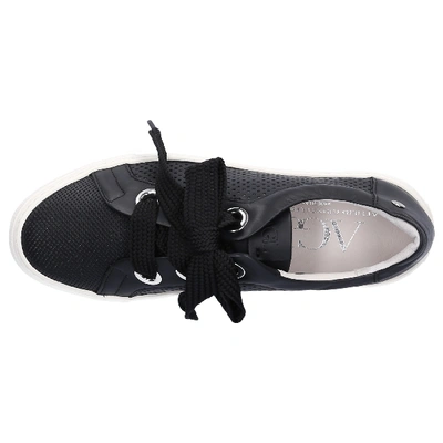 Shop Agl Attilio Giusti Leombruni Low-top Sneakers 925173 Hole Pattern Black