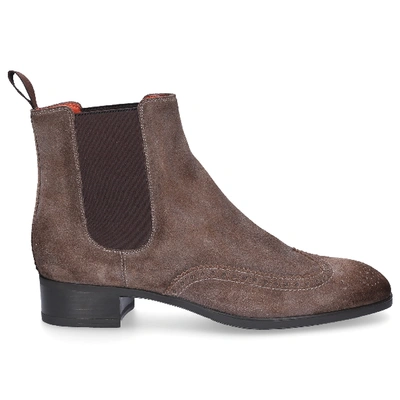 Shop Santoni Ankle Boots Grey 55133