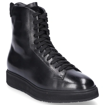 Shop Santoni High-top Sneakers 60406 In Black