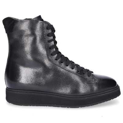 Shop Santoni High-top Sneakers 60406 In Black