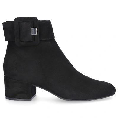 Shop Sergio Rossi Ankle Boots Sr Mia 045 Suede In Black