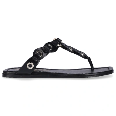 Shop Agl Attilio Giusti Leombruni Flip Flops D638028 In Black