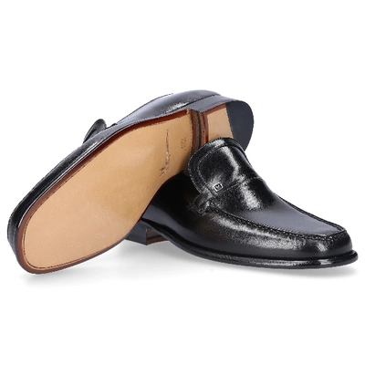 Shop Moreschi Slip-on Shoes In Black