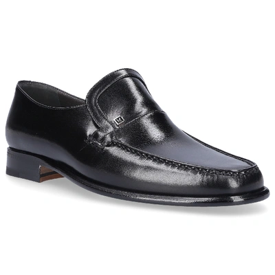 Shop Moreschi Slip-on Shoes In Black