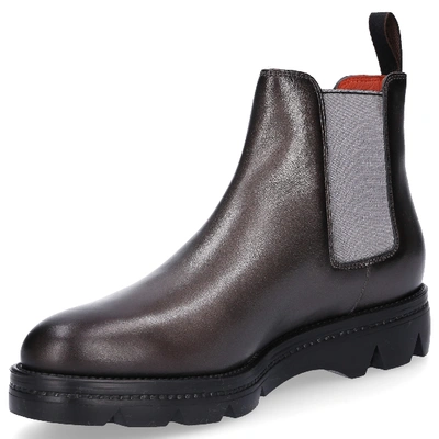 Shop Santoni Ankle Boots Grey Mg68