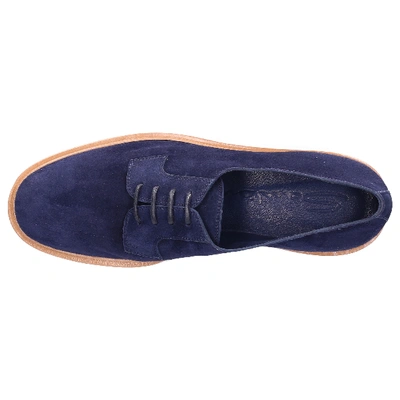 Shop Santoni Flat Shoes Blue