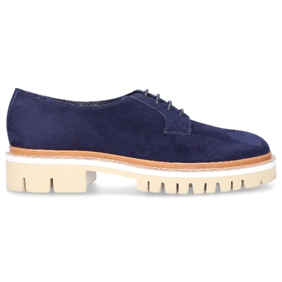 Shop Santoni Flat Shoes Blue