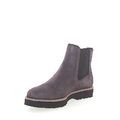 Shop Hogan Ankle Boots Calfskin Finished Bordeaux In Red