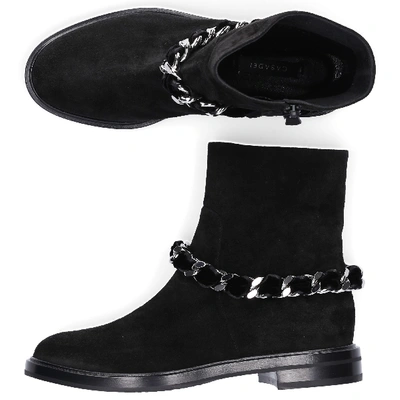 Shop Casadei Ankle Boots Black 1r704