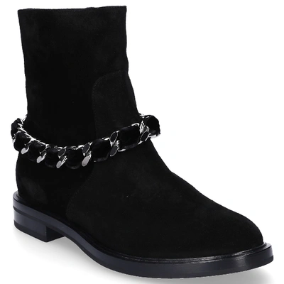 Shop Casadei Ankle Boots Black 1r704