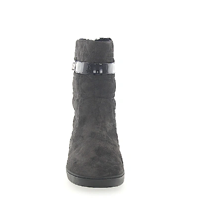 Shop Dior Boots Flat In Grey