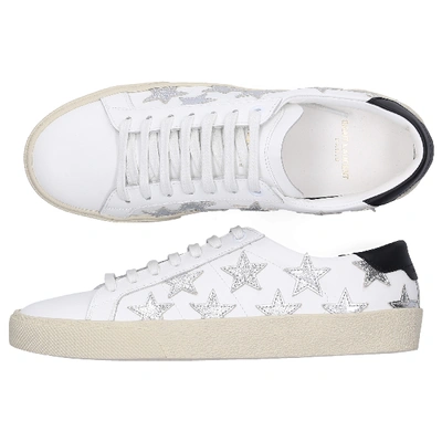 Shop Saint Laurent Low-top Sneakers Star In White
