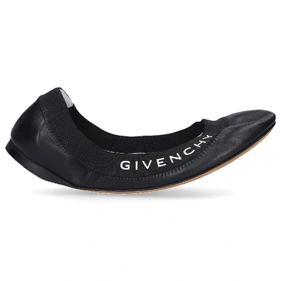 Shop Givenchy Foldable Ballet Flats Millie In Black