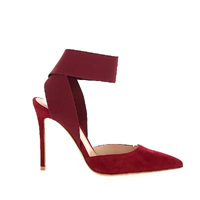 Shop Gianvito Rossi Slingback Pumps Beryl In Red