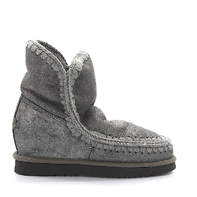 Shop Mou Ankle Boots Gefã¼ttert In Grey