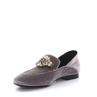 Shop Emanuela Caruso Loafers In Grey