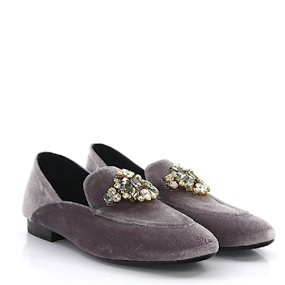 Shop Emanuela Caruso Loafers In Grey