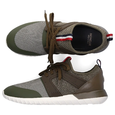 Shop Moncler Low-top Sneakers Meline In Olive