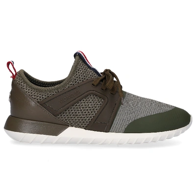 Shop Moncler Low-top Sneakers Meline In Olive