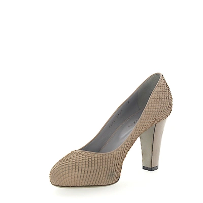 Shop Sergio Rossi Heeled Pumps In Grey