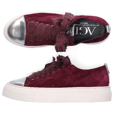 Shop Agl Attilio Giusti Leombruni Low-top Sneakers D925065 Patent Leather In Red