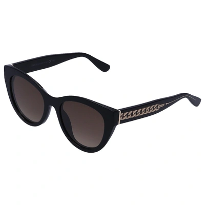 Shop Jimmy Choo Women Sunglasses Cat Eye Chana 087ha Acetate Black