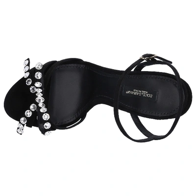 Shop Dolce & Gabbana Strappy Sandals Keira In Black