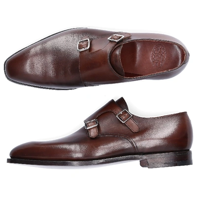 Shop Crockett & Jones Monk Shoes Seymour In Brown
