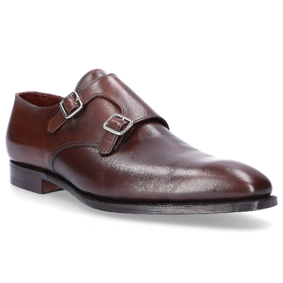 Shop Crockett & Jones Monk Shoes Seymour In Brown