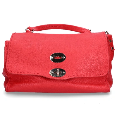 Shop Zanellato Women Handbag Jily Leather Logo Red