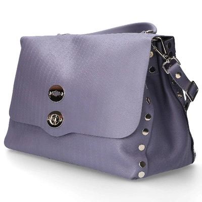 Shop Zanellato Women Handtasche Cachemere Kalbsleder Logo Flieder In Purple