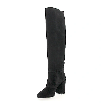 Shop Agl Attilio Giusti Leombruni Boots D237518 Suede In Black